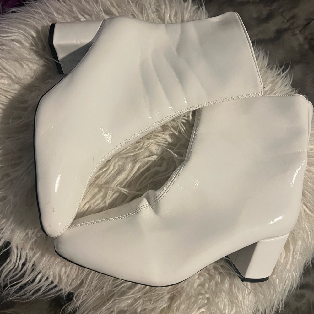 White gogo boots